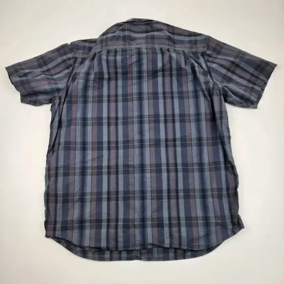 Carhartt Rugged Flex Relaxed Fit Button-Up Men L Lightweight Short-Sleeve Plaid - Picture 4 of 4